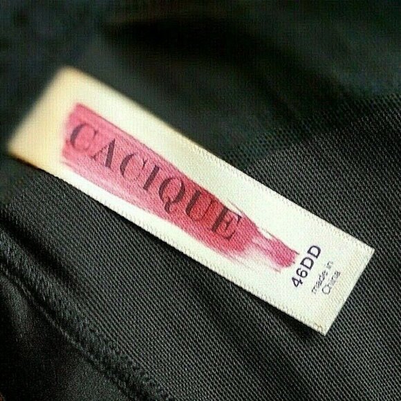 Lane Bryant Cacique Women Bra French Full Coverage Lightly Lined 46DD Black - Picture 3 of 10